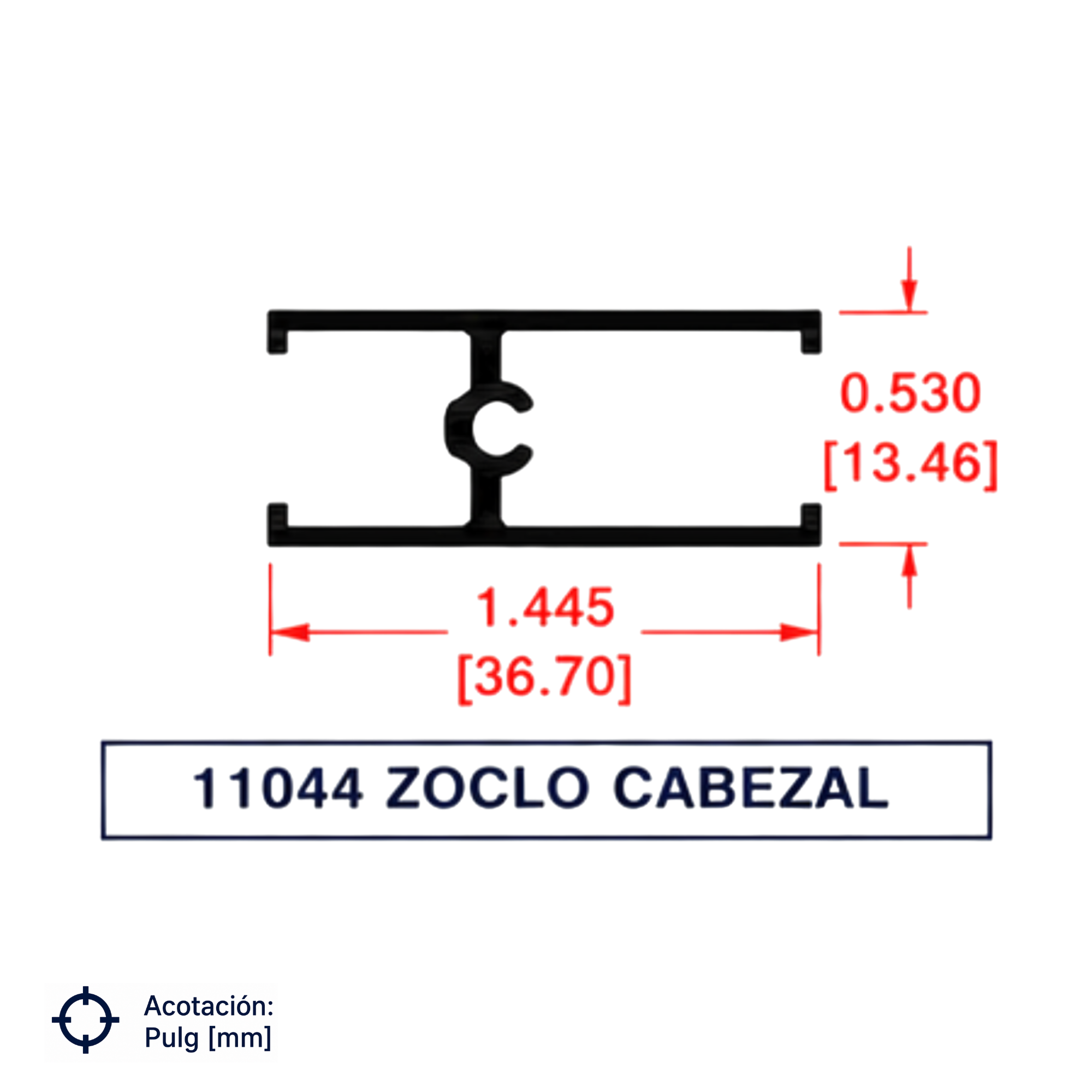 11044 | ZOCLO CABEZAL SERIE DE 1.5" & 2"