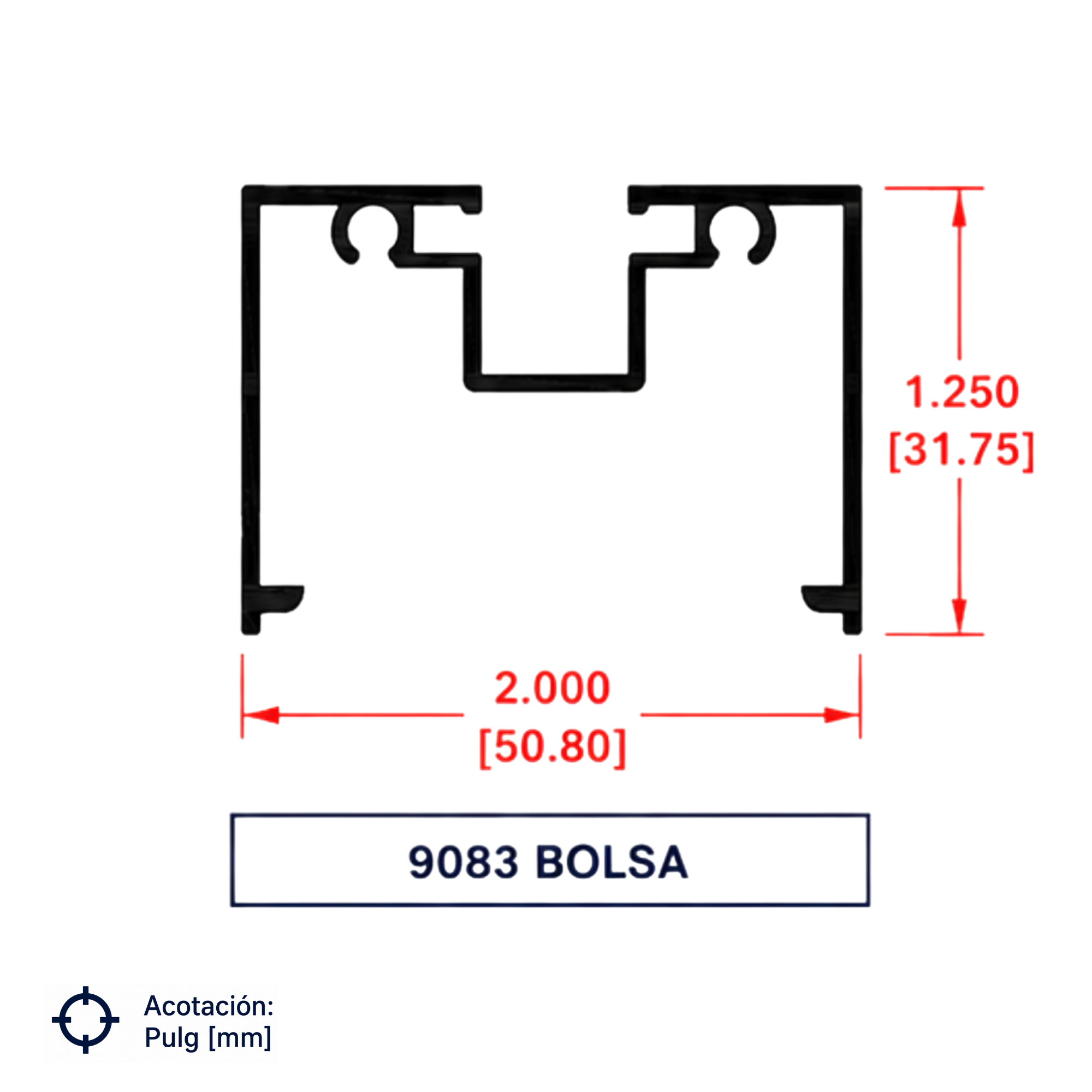 9083 | BOLSA SERIE DE 2"