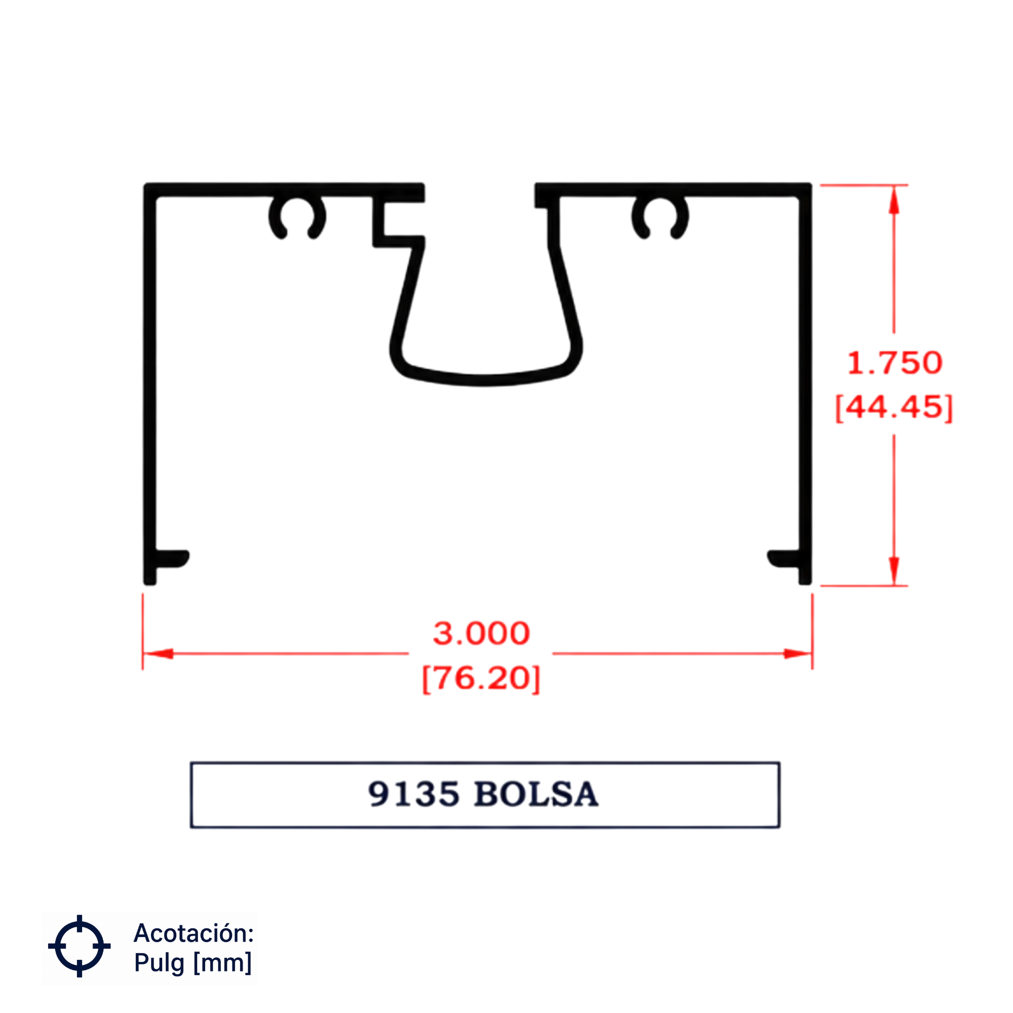 9135 | BOLSA SERIE 3"