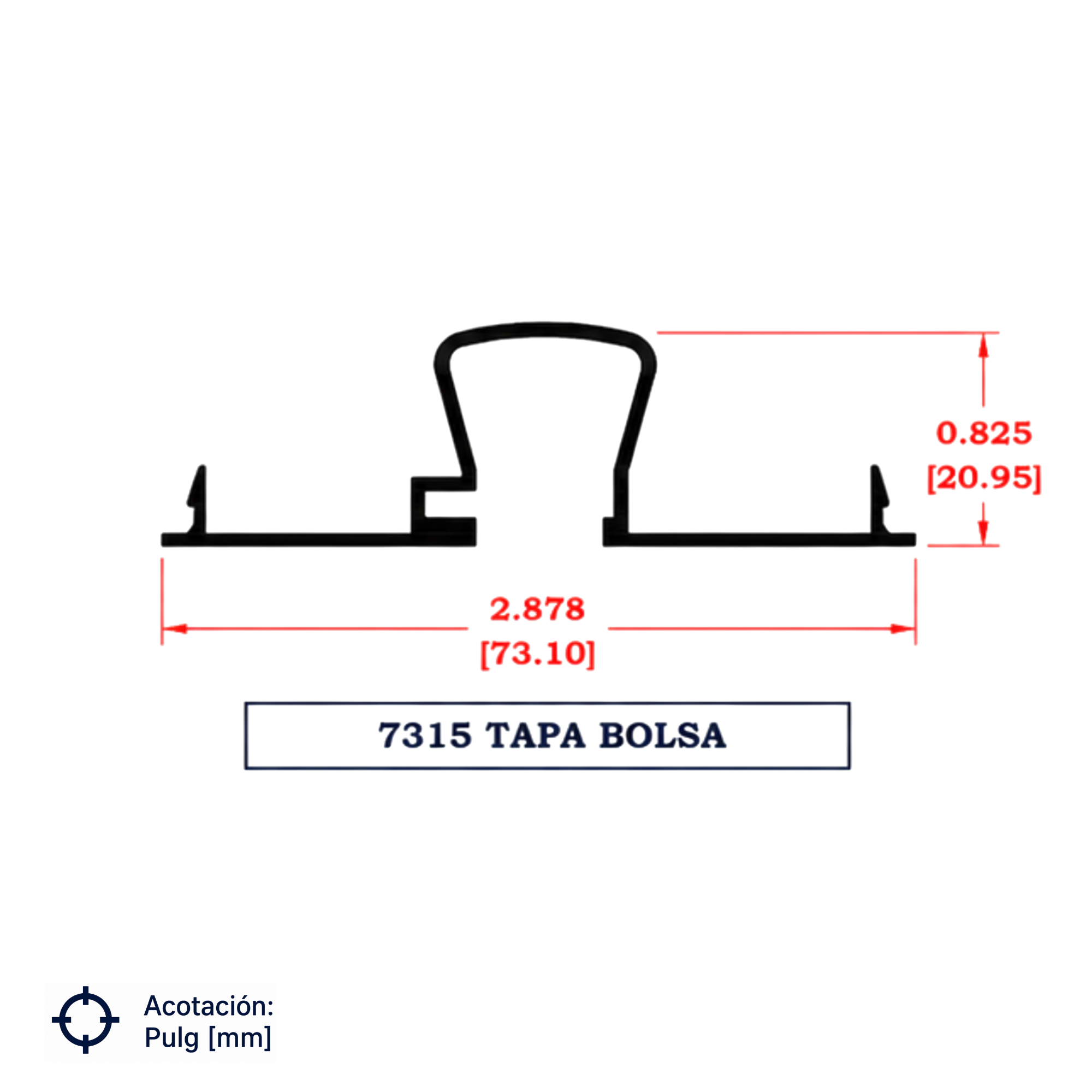 7315 | TAPA BOLSA SERIE 3"