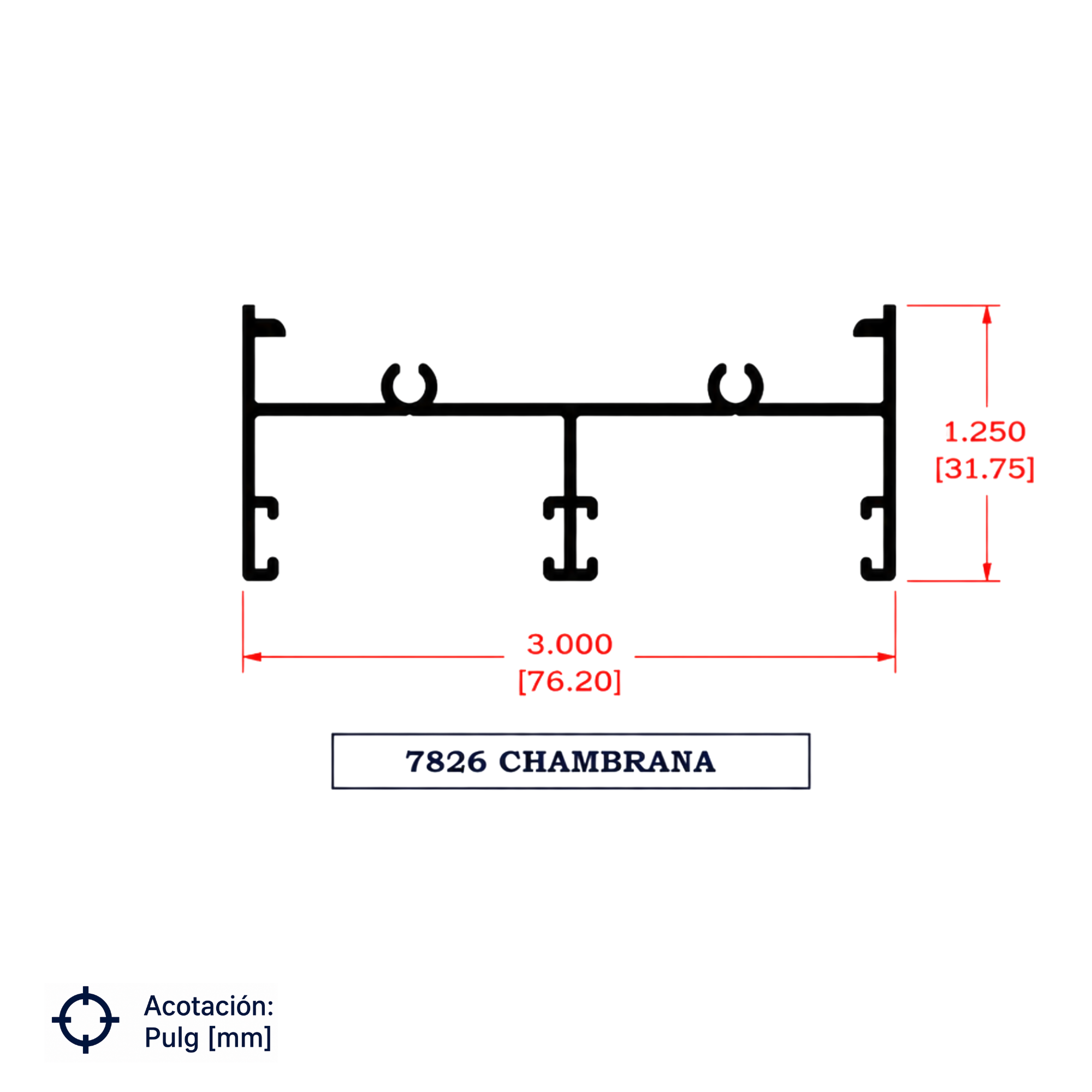 7826 | CHAMBRANA SERIE 3"
