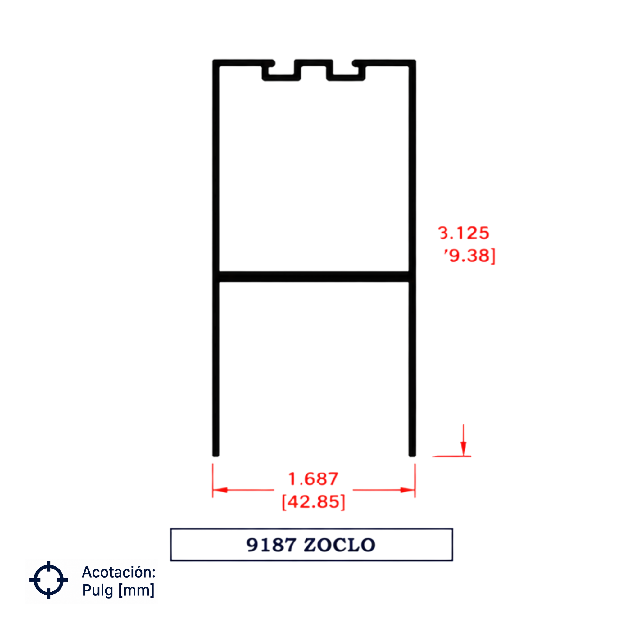 9187 | ZOCLO PUERTA COMERCIAL