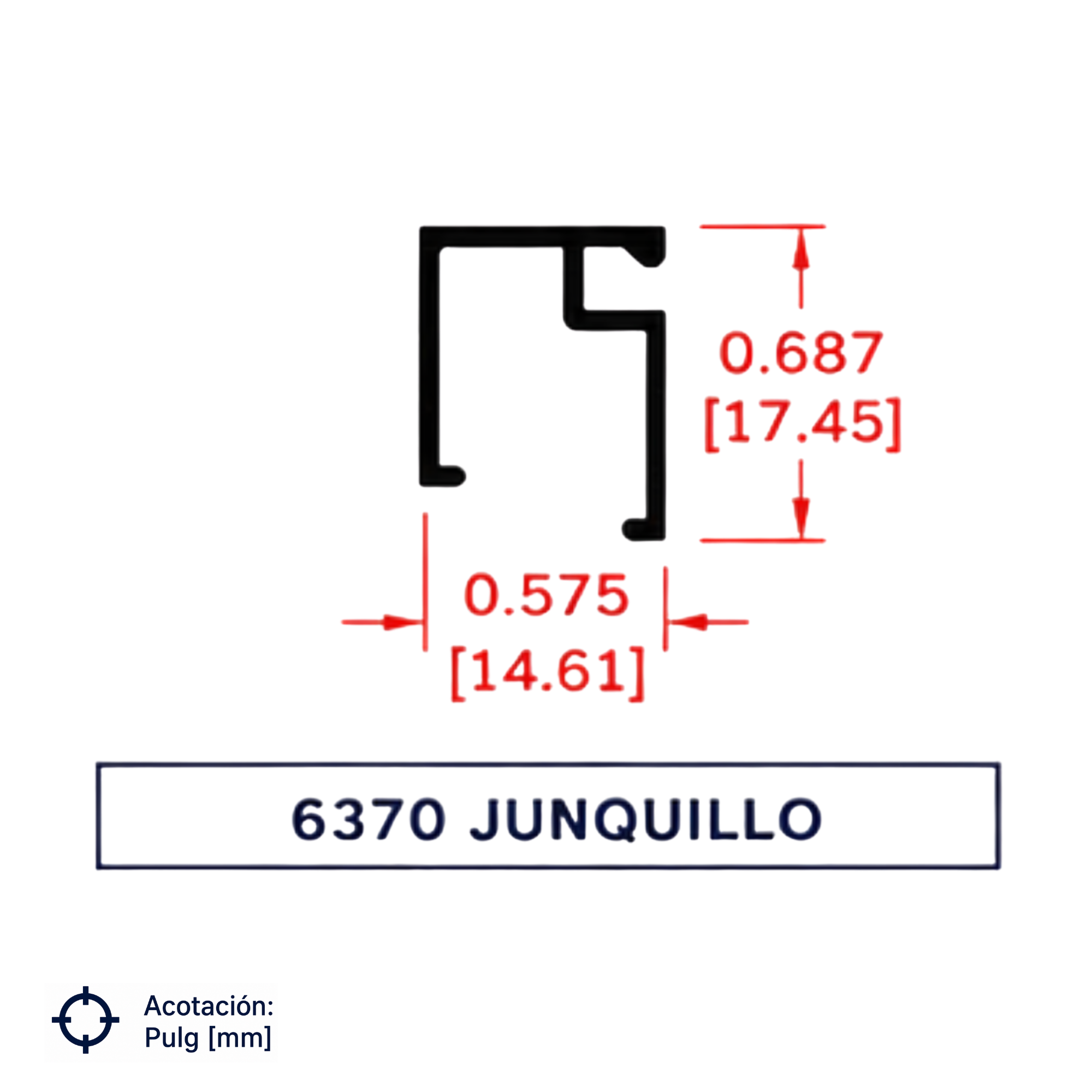6370 | JUNQUILLO SERIE DE 1.5" & PUERTA COMERCIAL
